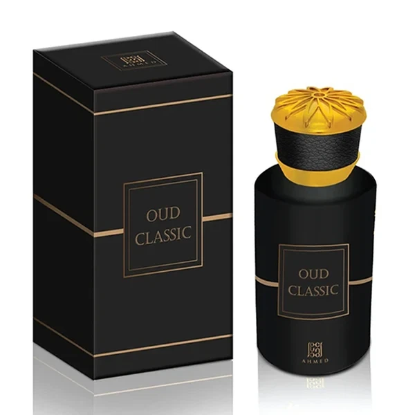 Ahmed Al Maghribi Ahmed Oud Classic manufacturer bottle, linked from the supplied product catalogue.