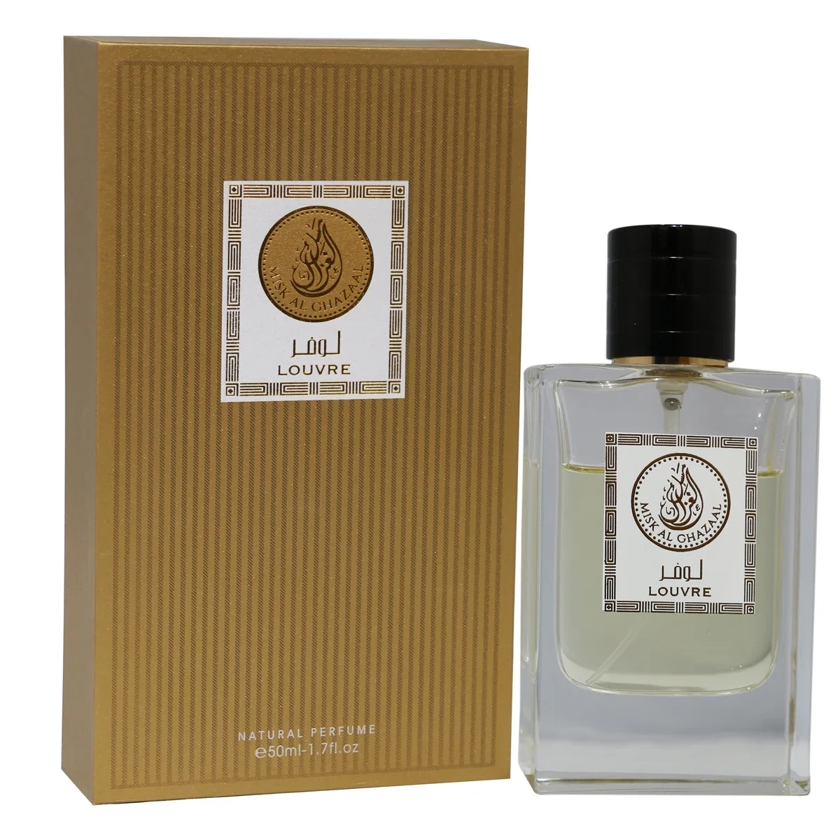 Misk Al Ghazaal Louvre manufacturer bottle, linked from the supplied product catalogue.