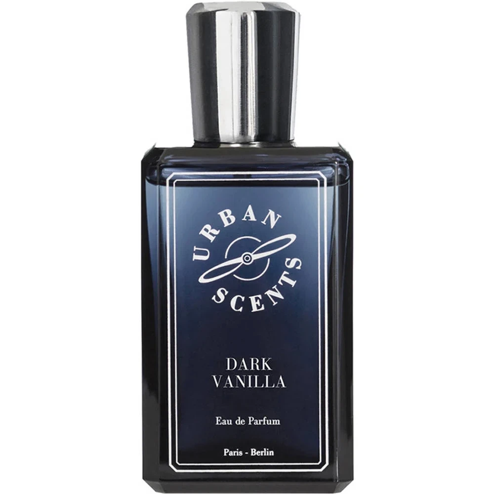 Urban Scents Dark Vanilla manufacturer bottle, linked from the supplied product catalogue.