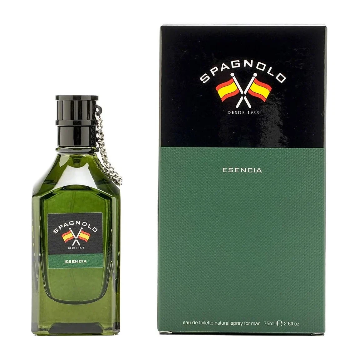 Spagnolo Esencia manufacturer bottle, linked from the supplied product catalogue.