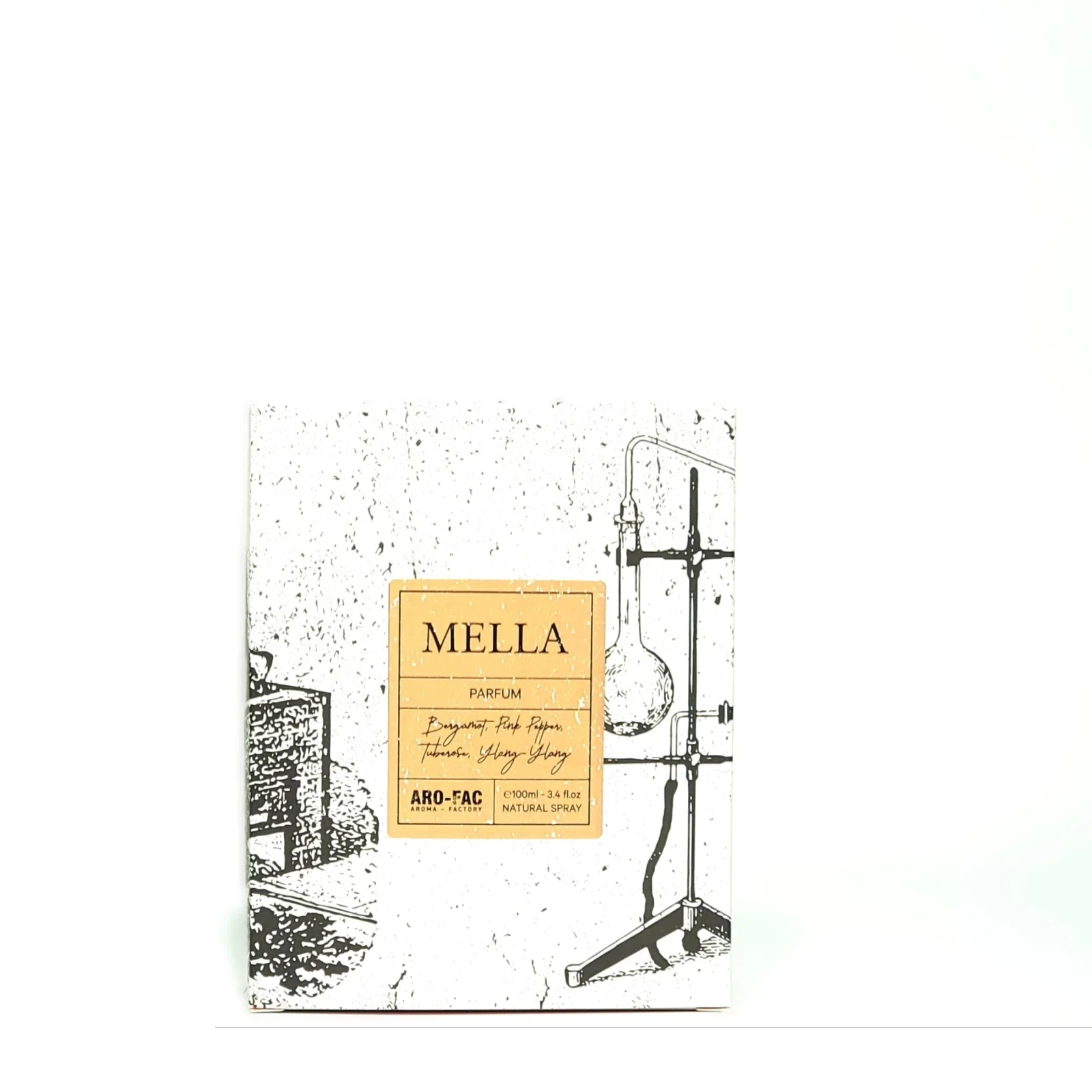 AMD Perfumes Aro Fac Mella manufacturer bottle, linked from the supplied product catalogue.