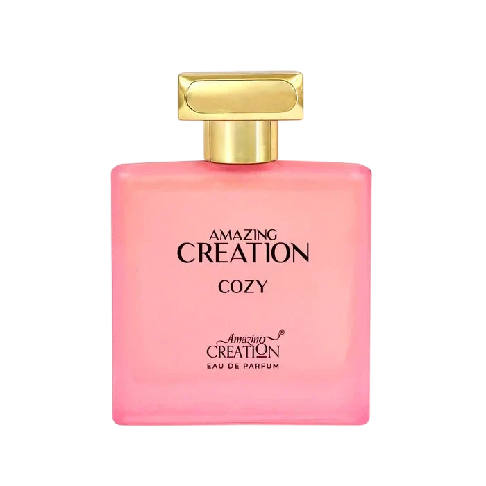 Amazing Creation Cozy manufacturer bottle, linked from the supplied product catalogue.
