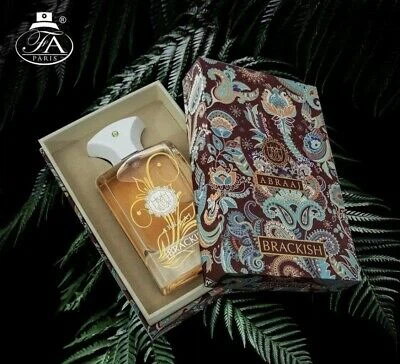 Fragrance World Abraaj Brackish manufacturer bottle, linked from the supplied product catalogue.