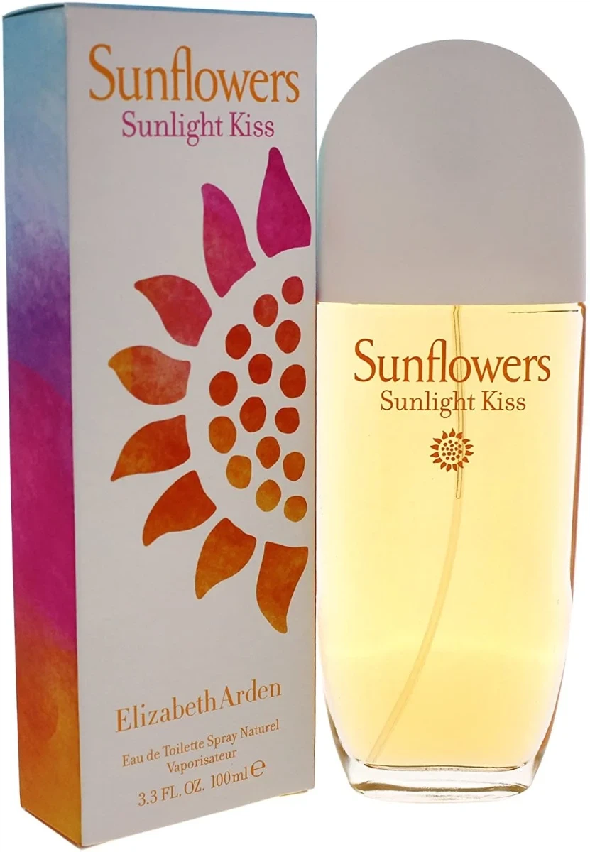 Elizabeth Arden SUNFLOWERS SUNLIGHT KISS manufacturer bottle, linked from the supplied product catalogue.