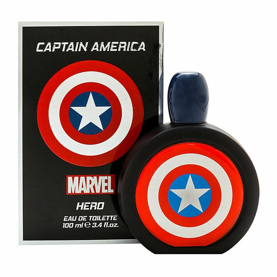 Marvel Captain America Hero manufacturer bottle, linked from the supplied product catalogue.