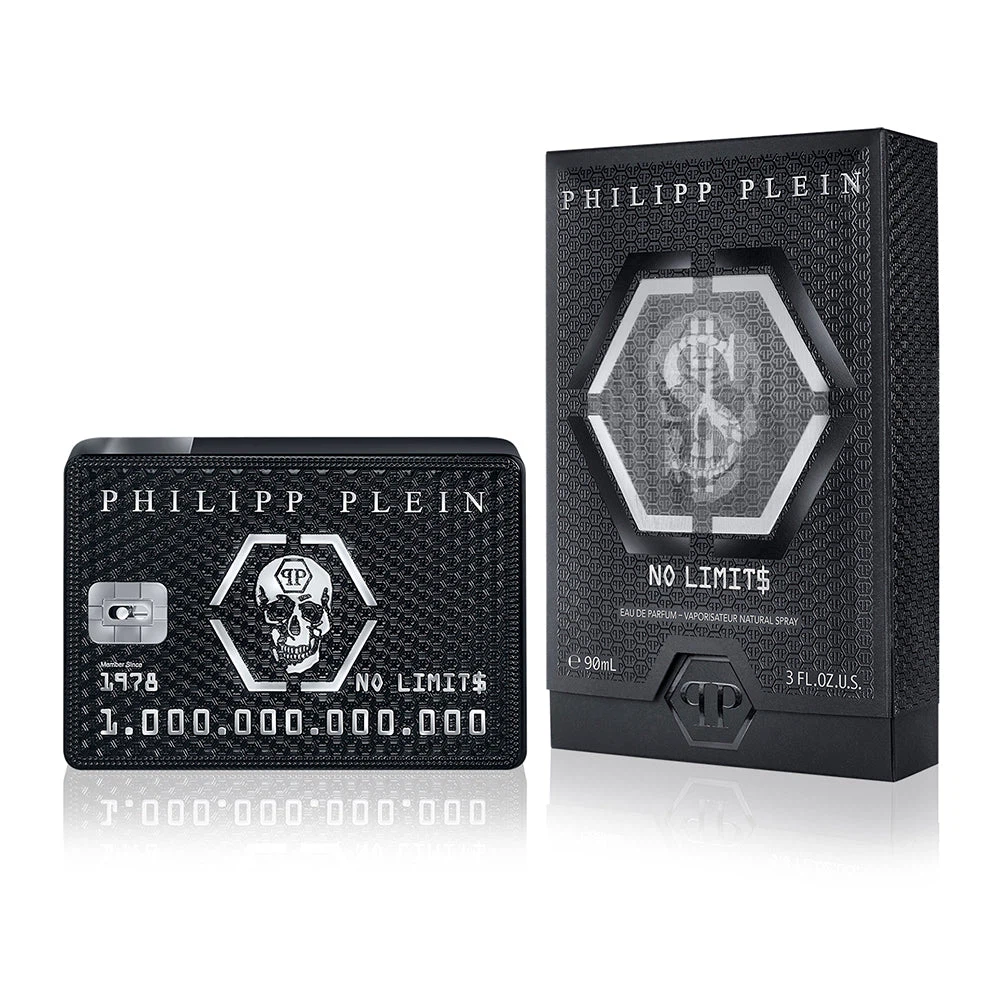 Philipp Plein NO LIMIT$ manufacturer bottle, linked from the supplied product catalogue.