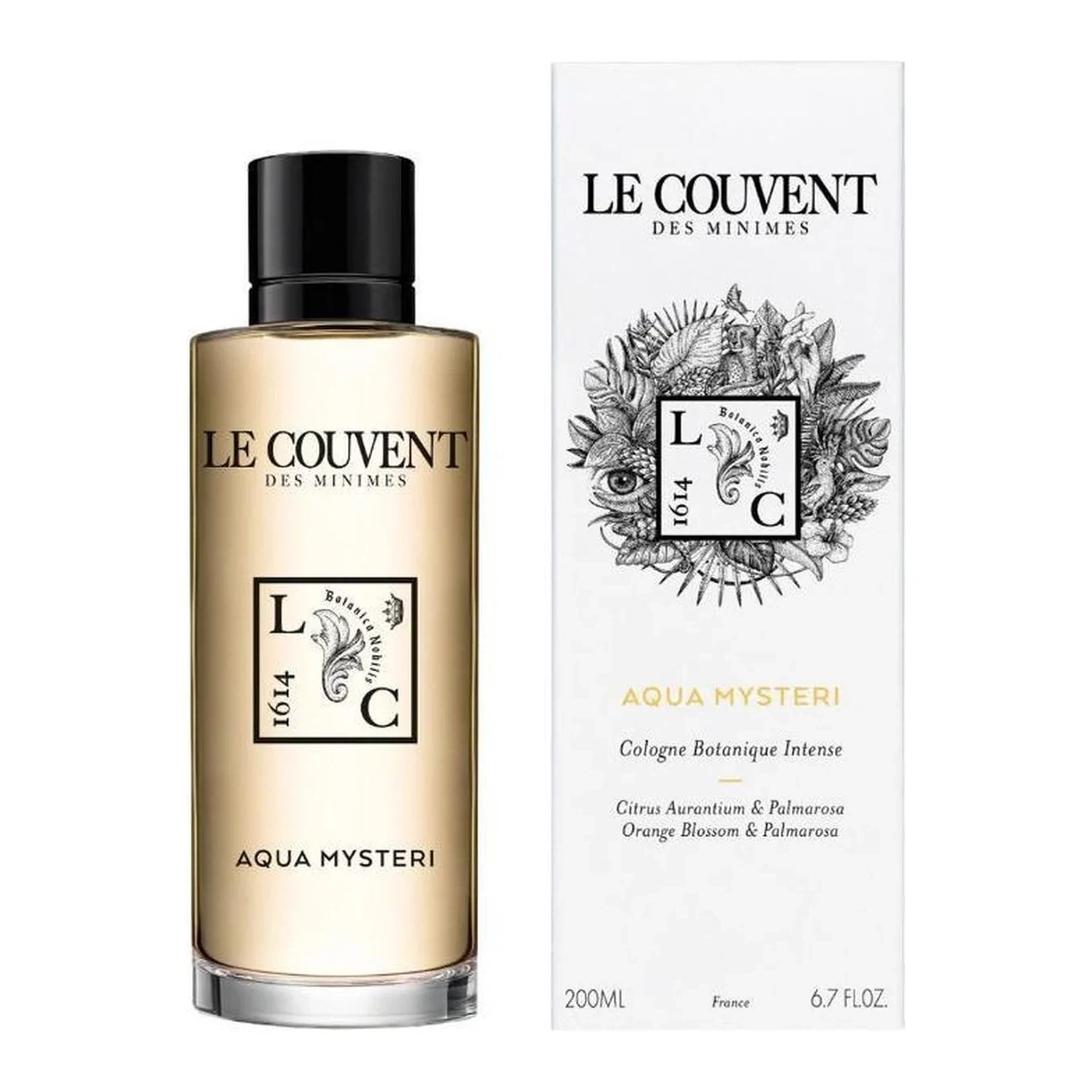 Le Couvent Des Minimes Aqua Mysteri manufacturer bottle, linked from the supplied product catalogue.
