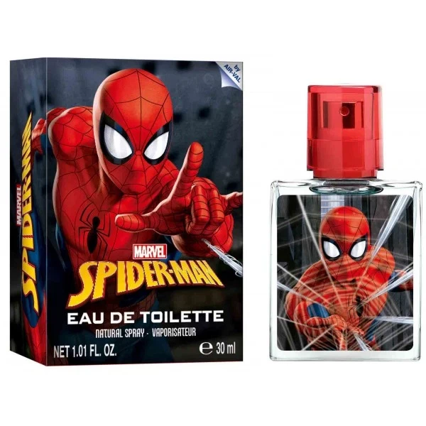 Marvel Spider Man manufacturer bottle, linked from the supplied product catalogue.