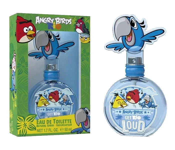 Angry Birds Rio for Kids manufacturer bottle, linked from the supplied product catalogue.