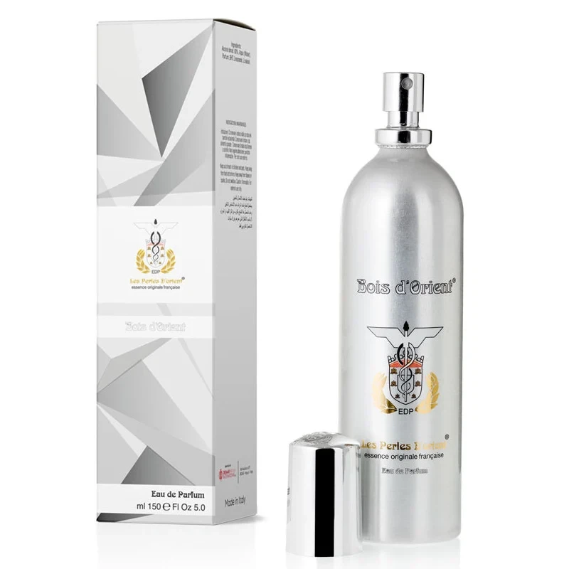 Les Perles D'Orient Bois D'Orient manufacturer bottle, linked from the supplied product catalogue.