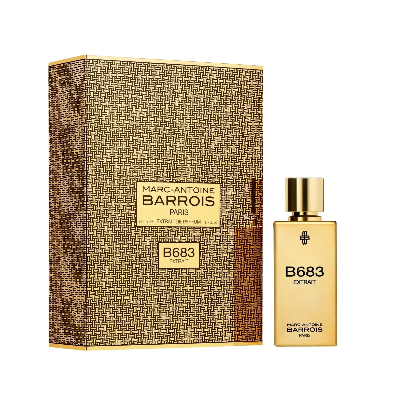 Marc-Antoine Barrois B683 Extrait Oriental Woody manufacturer bottle, linked from the supplied product catalogue.