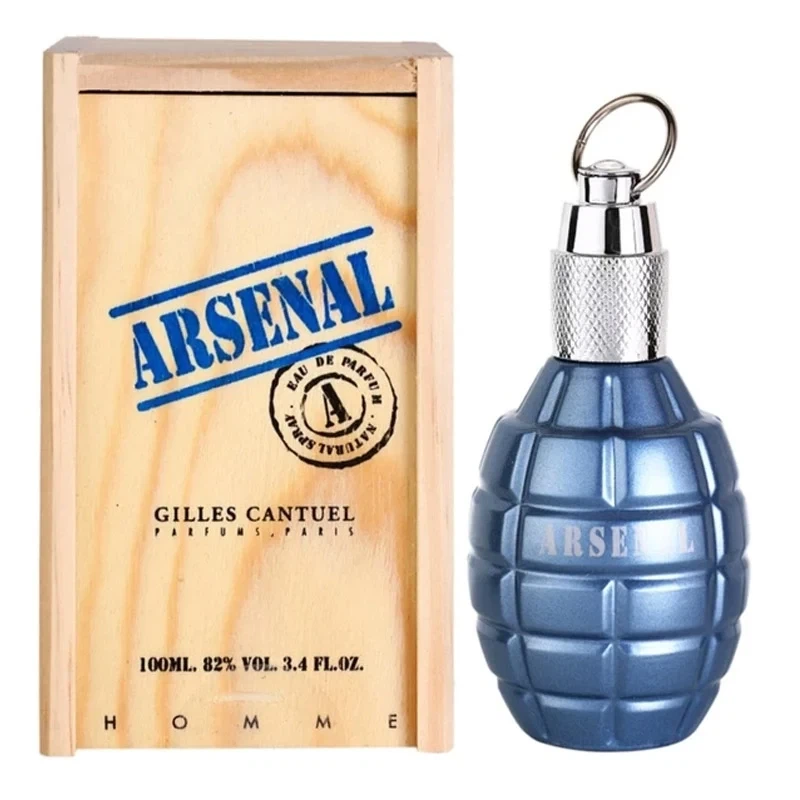 Gilles Cantuel ARSENAL BLUE HOMME manufacturer bottle, linked from the supplied product catalogue.