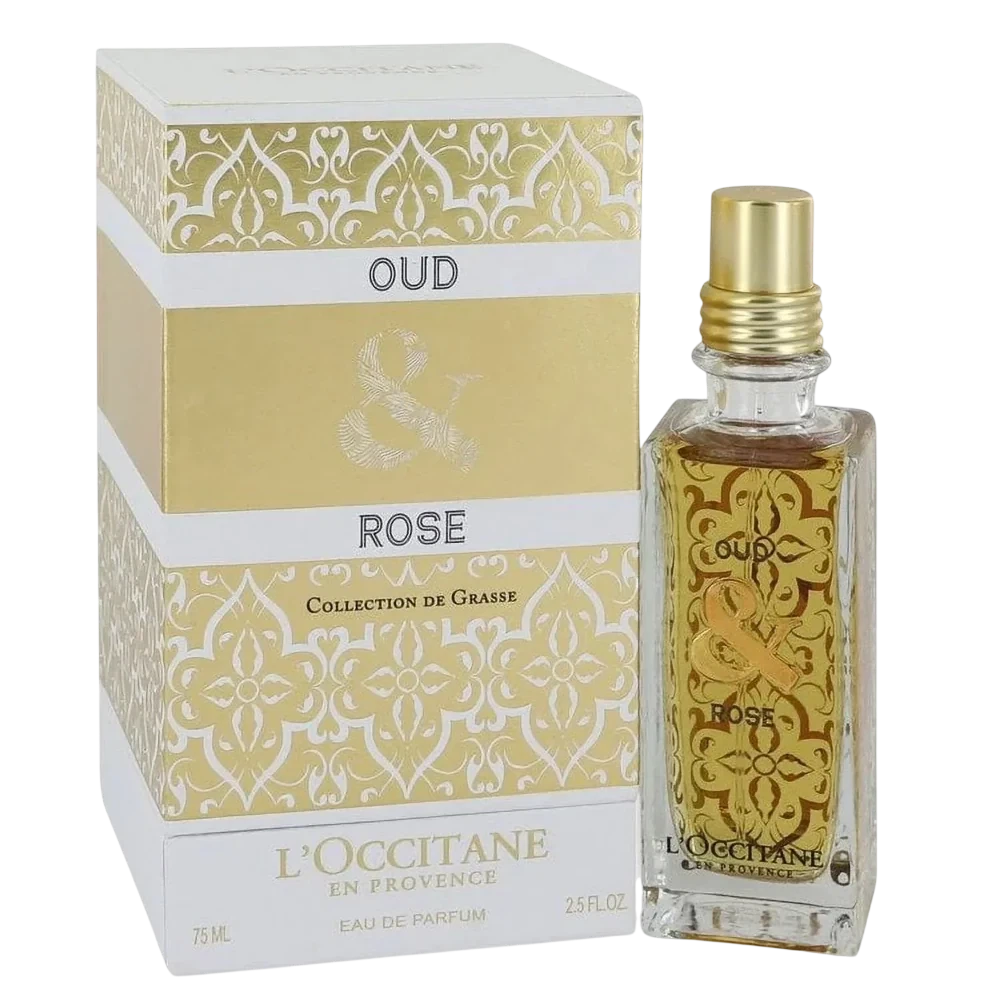 L'Occitane En Provence Oud & Rose manufacturer bottle, linked from the supplied product catalogue.