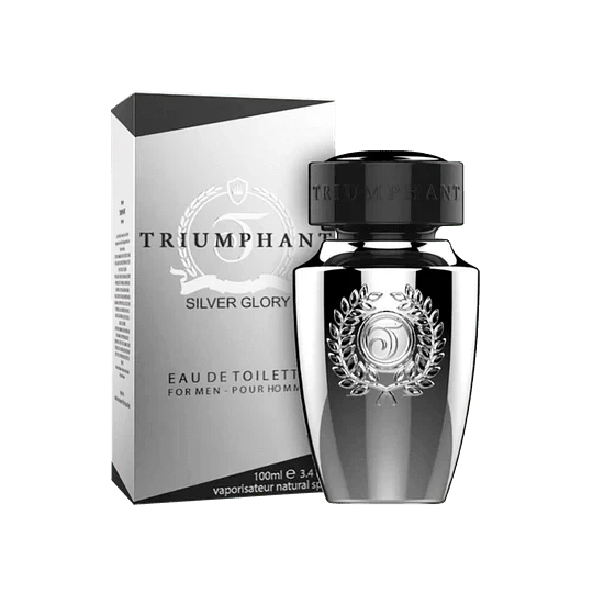 Triumphant Silver Glory Men manufacturer bottle, linked from the supplied product catalogue.
