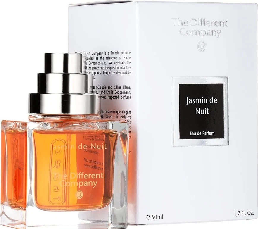 The Different Company JASMIN DE NUIT EAU DE PARFUME SPRAY manufacturer bottle, linked from the supplied product catalogue.