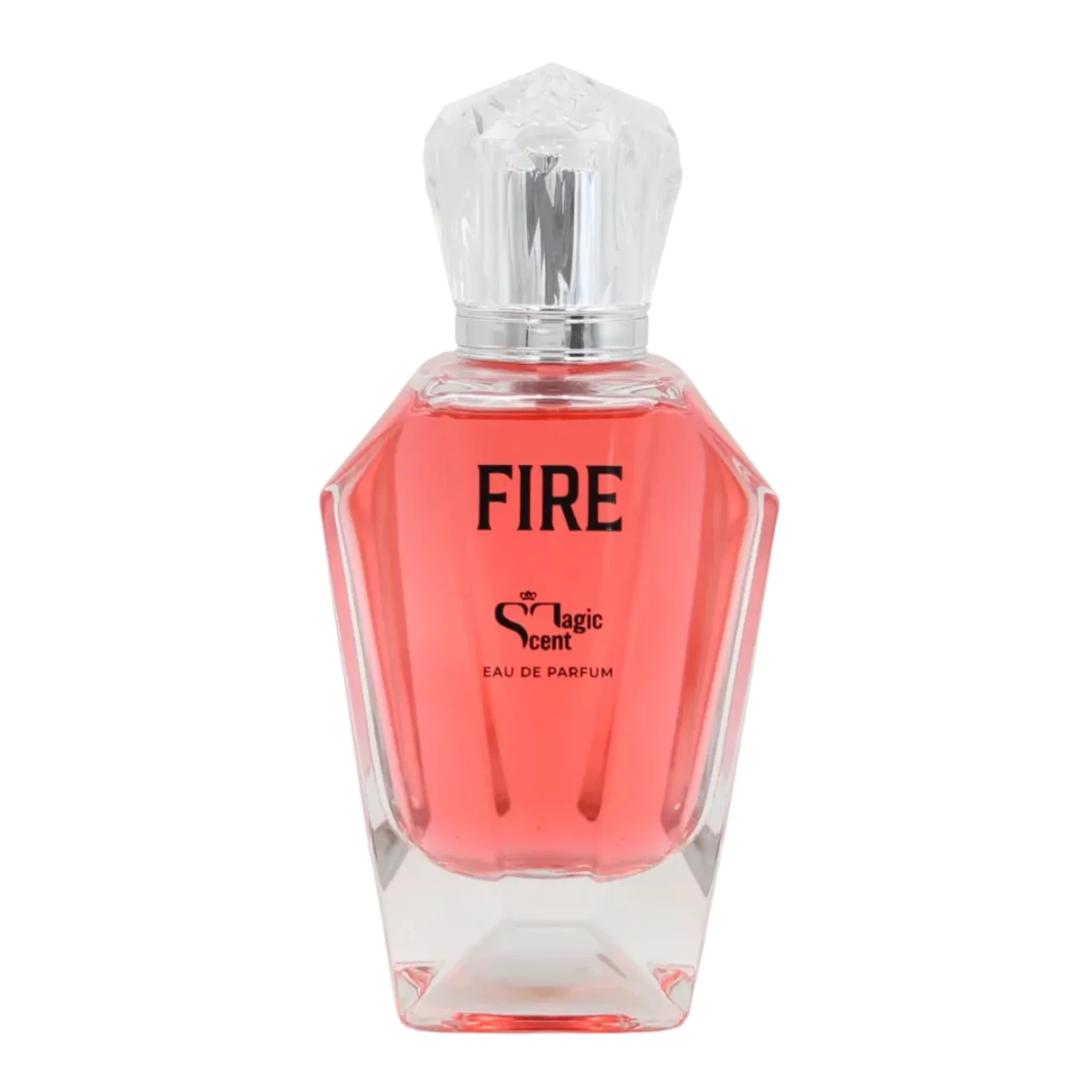 Scent Magic Fire manufacturer bottle, linked from the supplied product catalogue.
