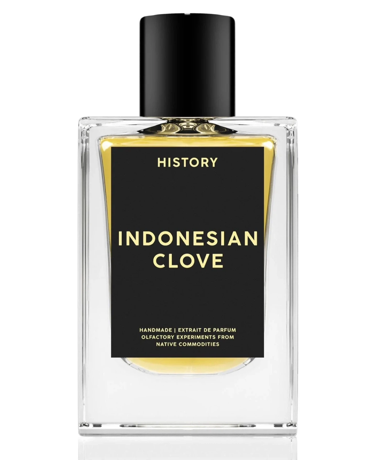 History Indonesian Clove manufacturer bottle, linked from the supplied product catalogue.