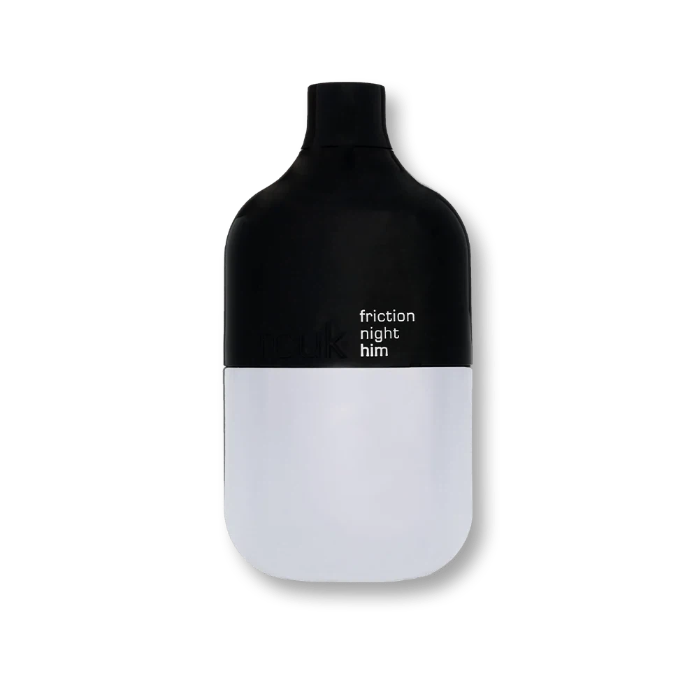 FCUK Friction Night manufacturer bottle, linked from the supplied product catalogue.