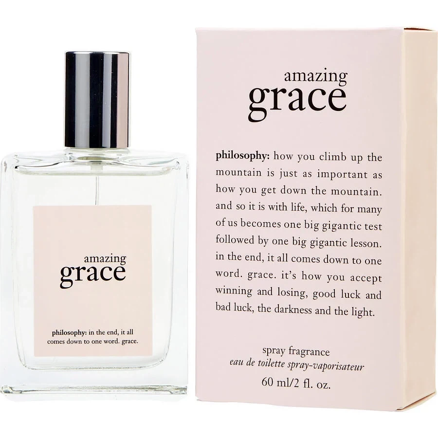 Philosophy Amazing Grace manufacturer bottle, linked from the supplied product catalogue.