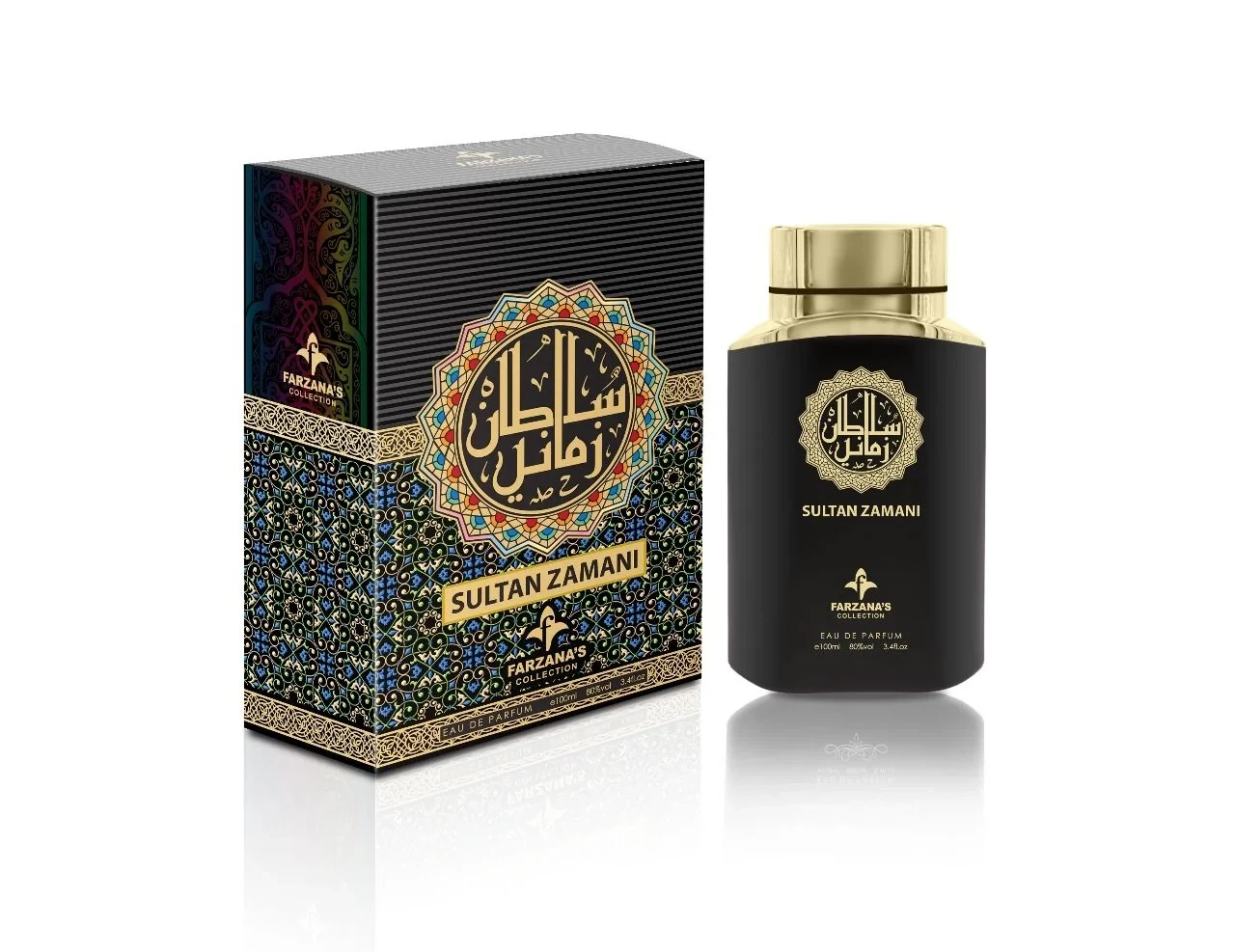 Farzana's Collection Sultan Zamani manufacturer bottle, linked from the supplied product catalogue.