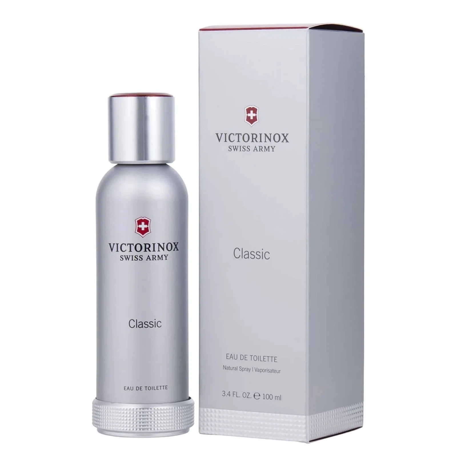 Victorinox Swiss Army Classic manufacturer bottle, linked from the supplied product catalogue.