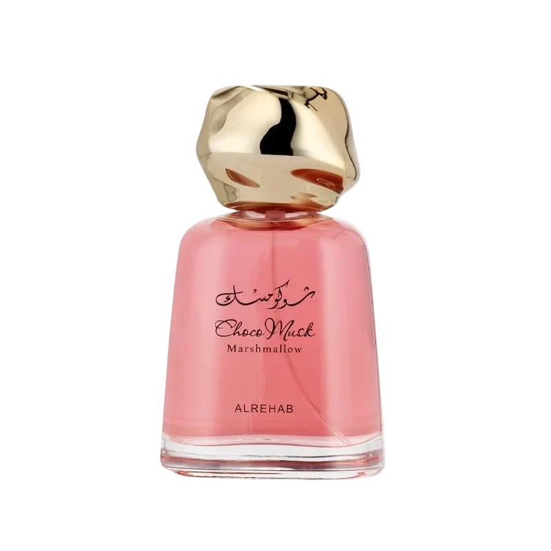 Al Rehab Choco Musk Marshmallow manufacturer bottle, linked from the supplied product catalogue.