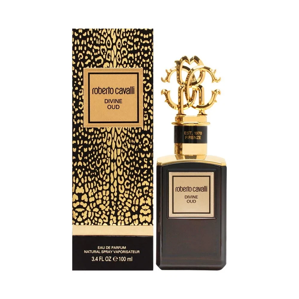 Roberto Cavalli Divine Oud manufacturer bottle, linked from the supplied product catalogue.