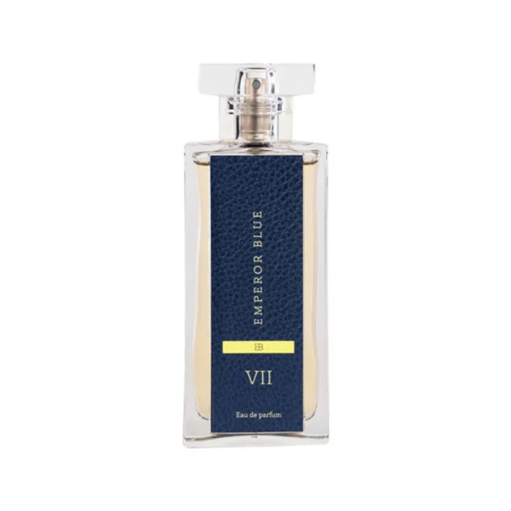 Emperor Blue VII manufacturer bottle, linked from the supplied product catalogue.