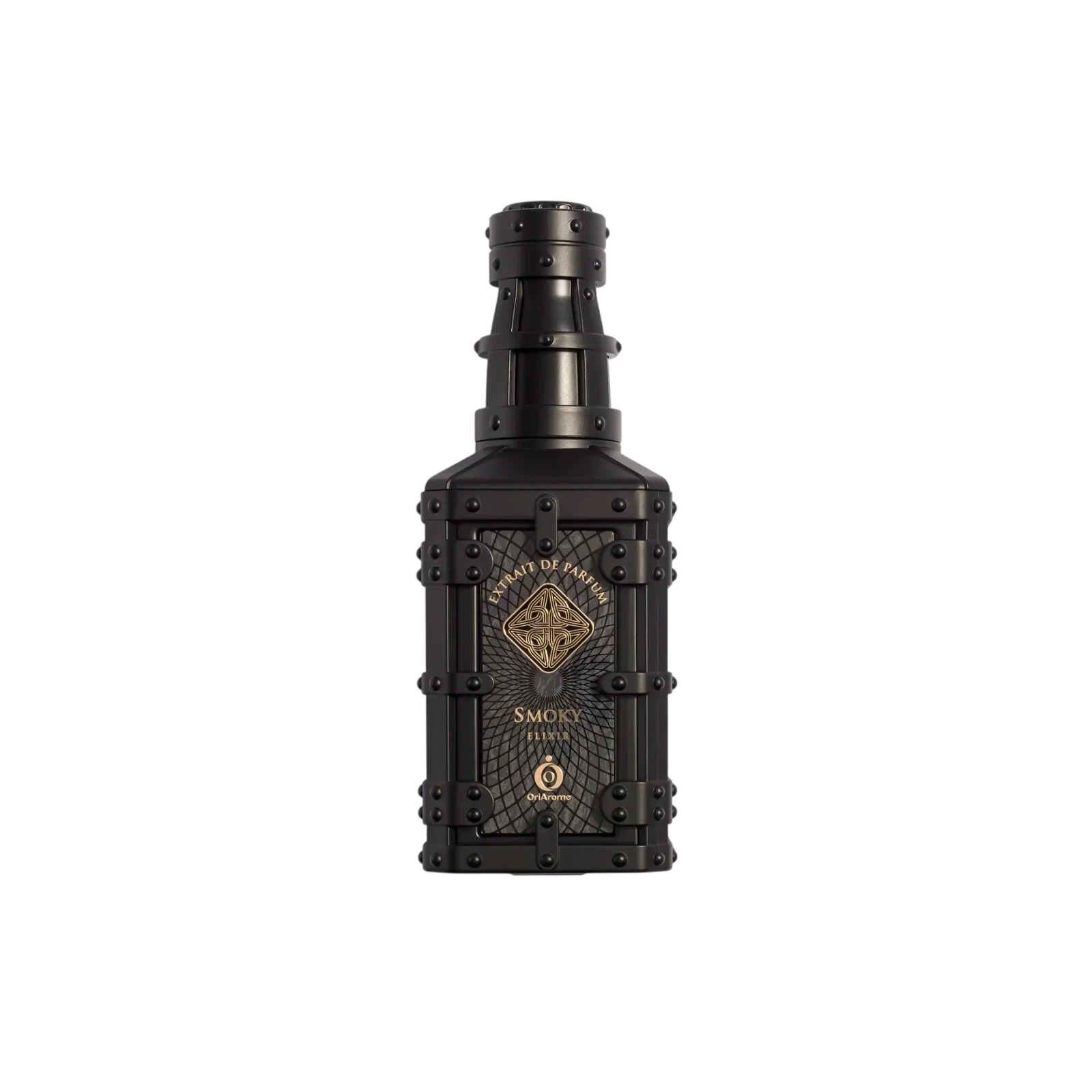 Oriarome Smoky Elixir Oriental Vanilla manufacturer bottle, linked from the supplied product catalogue.