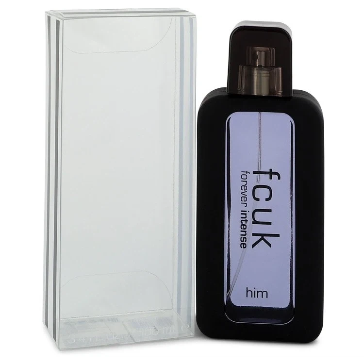 FCUK Forever Intense Him manufacturer bottle, linked from the supplied product catalogue.