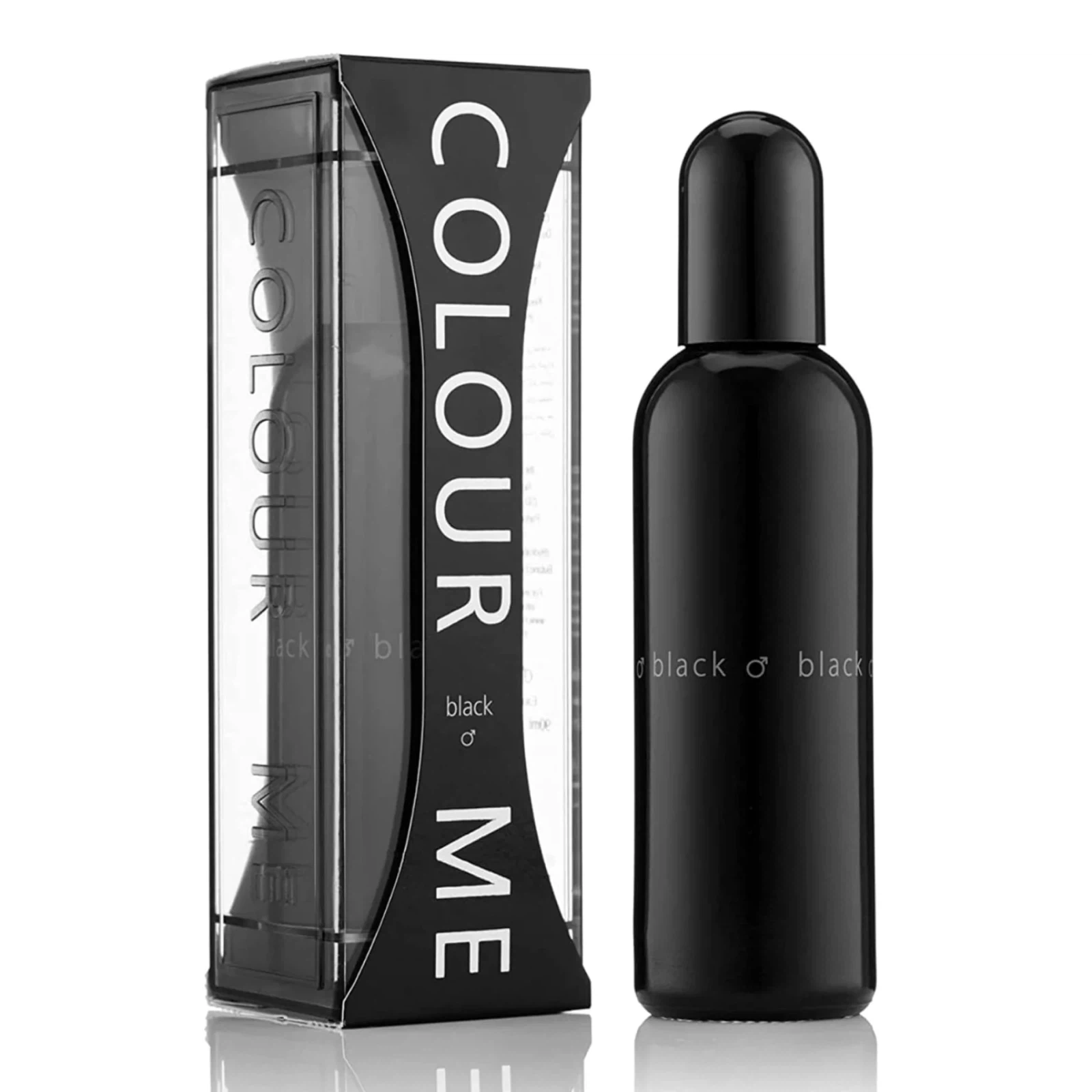 Milton-Lloyd Colour Me Black manufacturer bottle, linked from the supplied product catalogue.