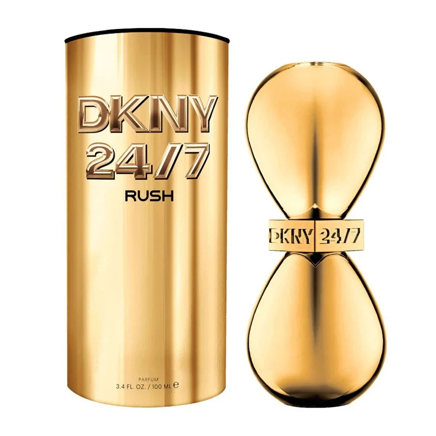 DKNY 24 7 Rush Parfum manufacturer bottle, linked from the supplied product catalogue.