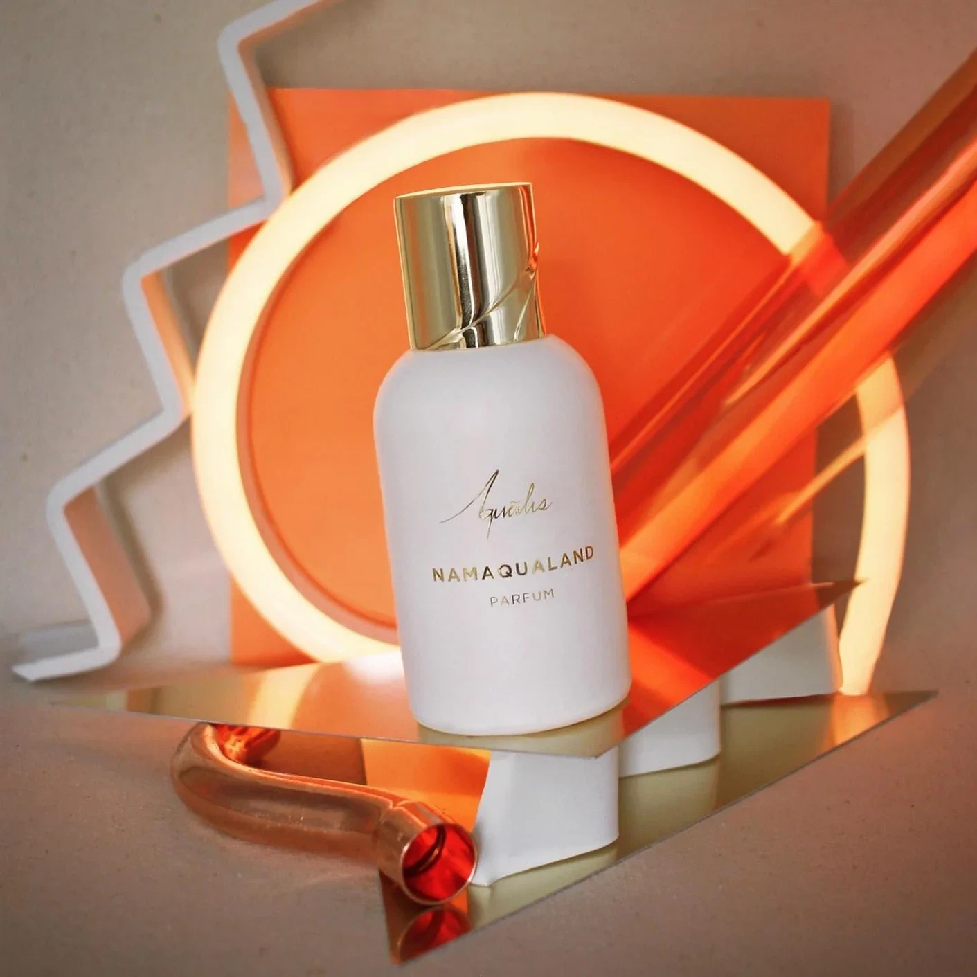 Aqualis Namaqualand Parfum manufacturer bottle, linked from the supplied product catalogue.