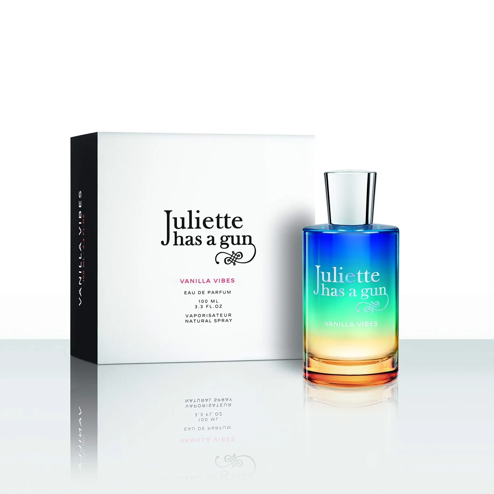 Juliette Has a Gun Vanilla Vibes manufacturer bottle, linked from the supplied product catalogue.