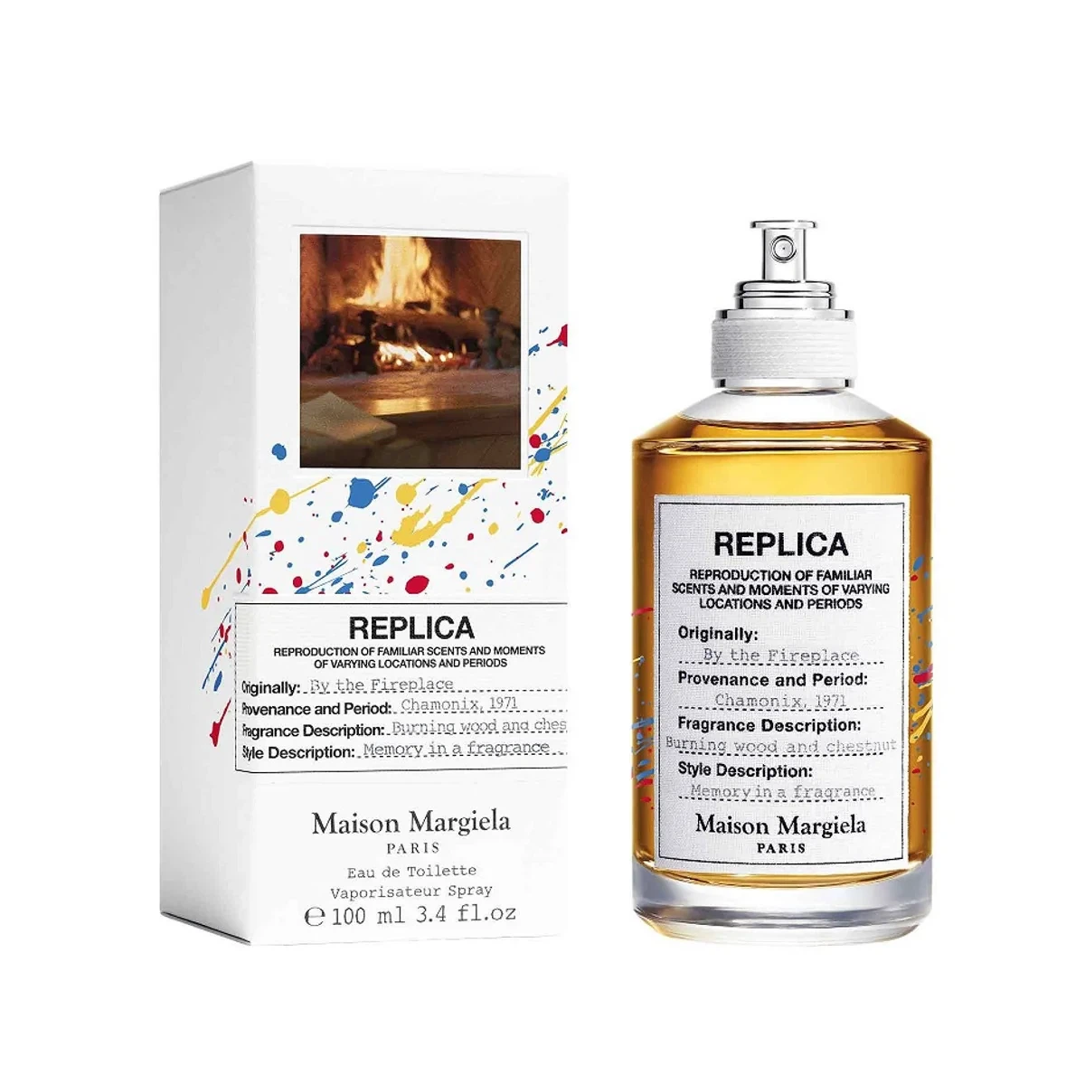 Maison Margiela Replica By The Fireplace manufacturer bottle, linked from the supplied product catalogue.