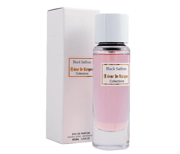Odeur De Marques Black Saffron manufacturer bottle, linked from the supplied product catalogue.