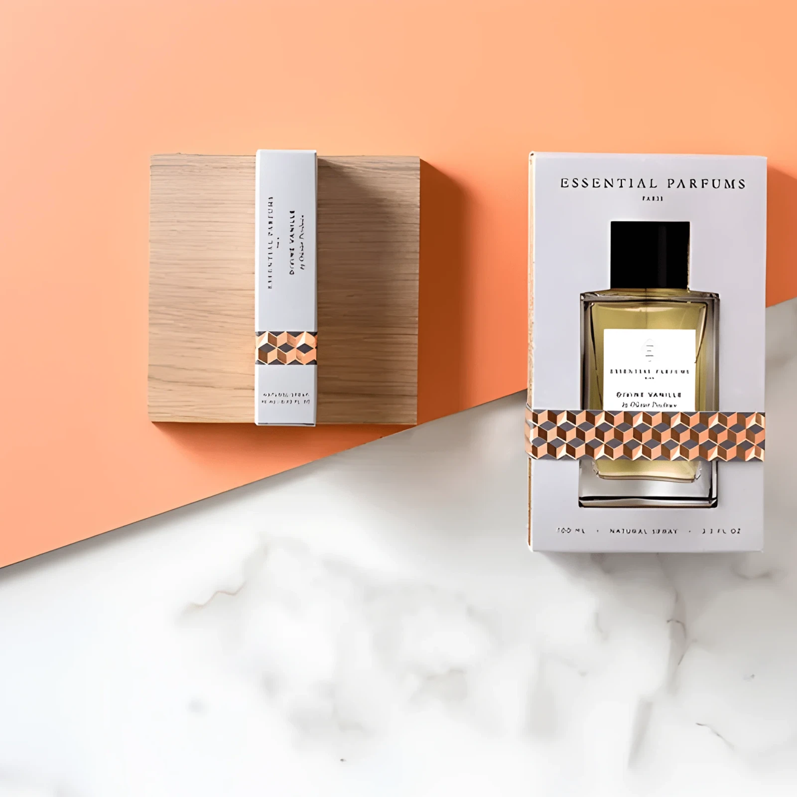 Essential Parfums Divine Vanille manufacturer bottle, linked from the supplied product catalogue.