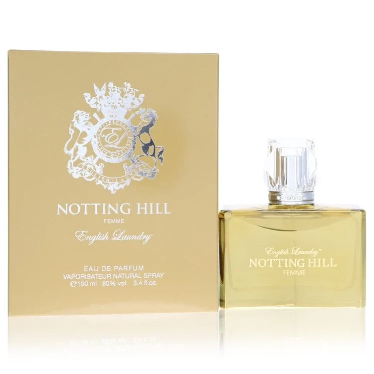 English Laundry NOTTING HILL FEMME manufacturer bottle, linked from the supplied product catalogue.