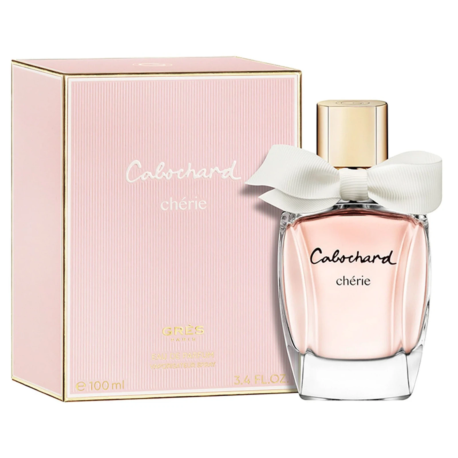 Gres Cabochard Cherie manufacturer bottle, linked from the supplied product catalogue.