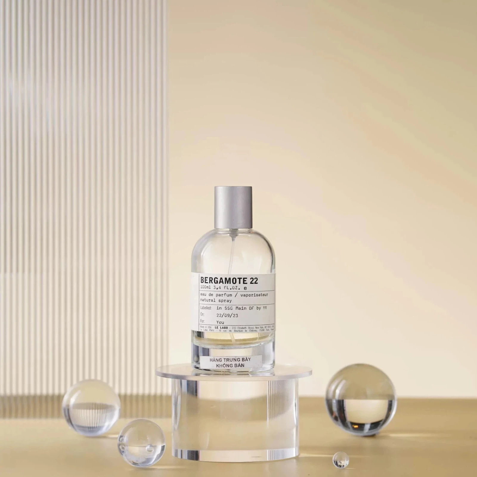Le Labo Bergamote 22 manufacturer bottle, linked from the supplied product catalogue.