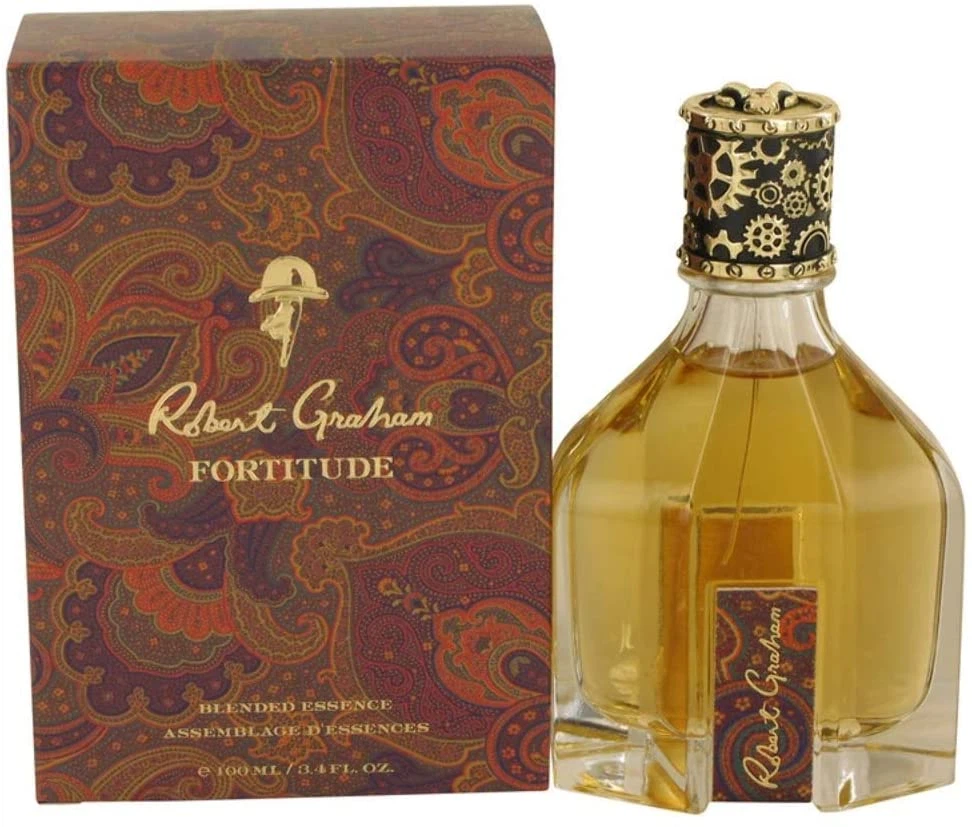 Robert Graham Fortitude Blended Essence manufacturer bottle, linked from the supplied product catalogue.