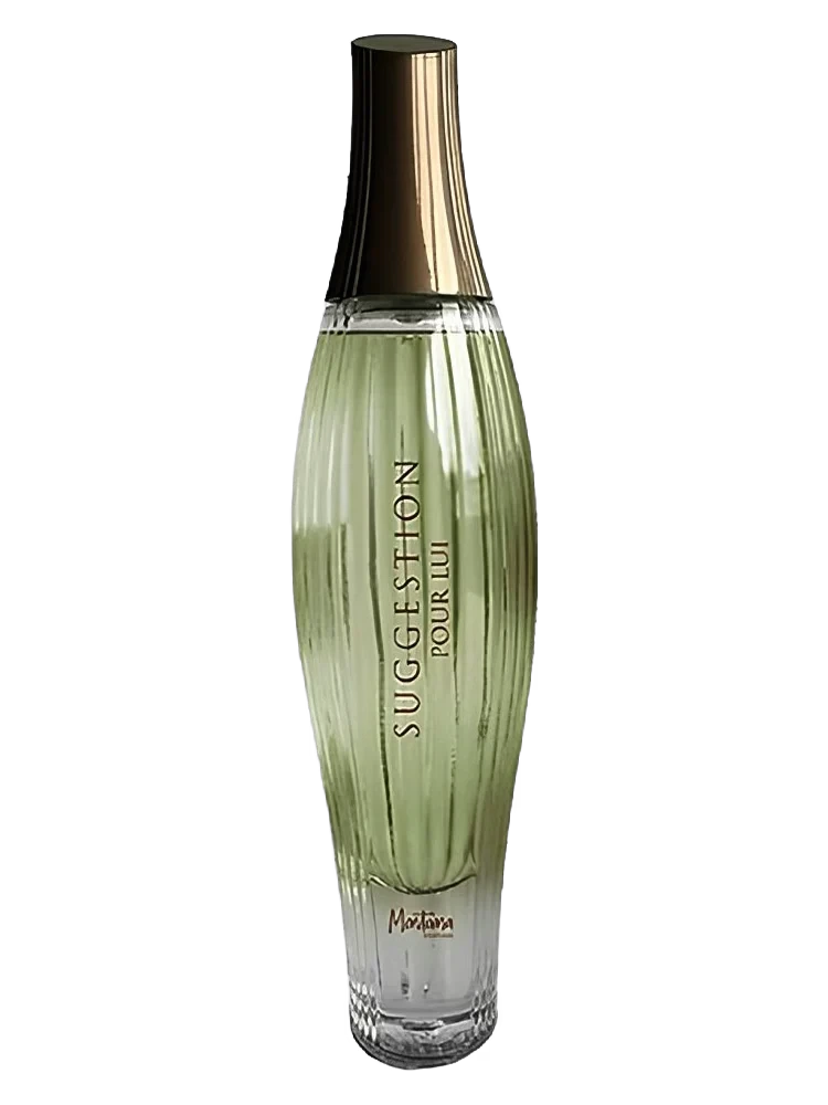 Montana Suggestion Pour Lui Woody manufacturer bottle, linked from the supplied product catalogue.