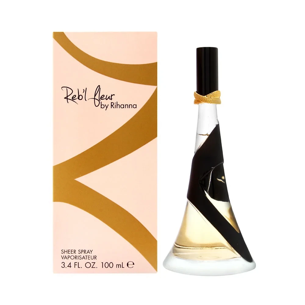 Rihanna REB'L FLEUR WOMEN SHEER SPRAY manufacturer bottle, linked from the supplied product catalogue.