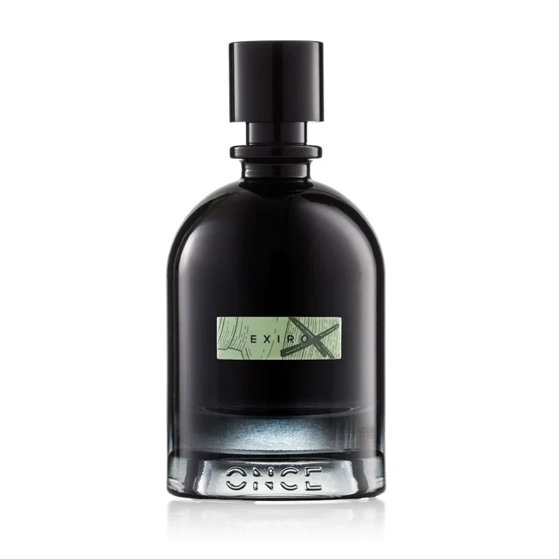 Once Perfume Exiro manufacturer bottle, linked from the supplied product catalogue.