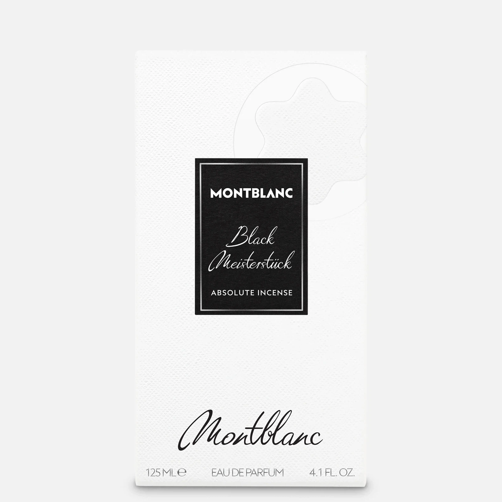 Montblanc Black Meisterstuck manufacturer bottle, linked from the supplied product catalogue.
