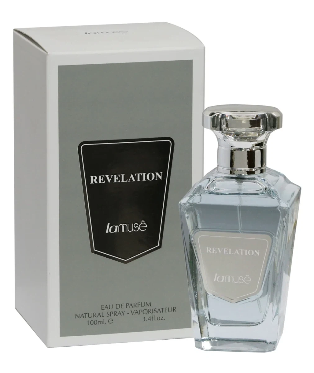 Lamuse Revelation manufacturer bottle, linked from the supplied product catalogue.