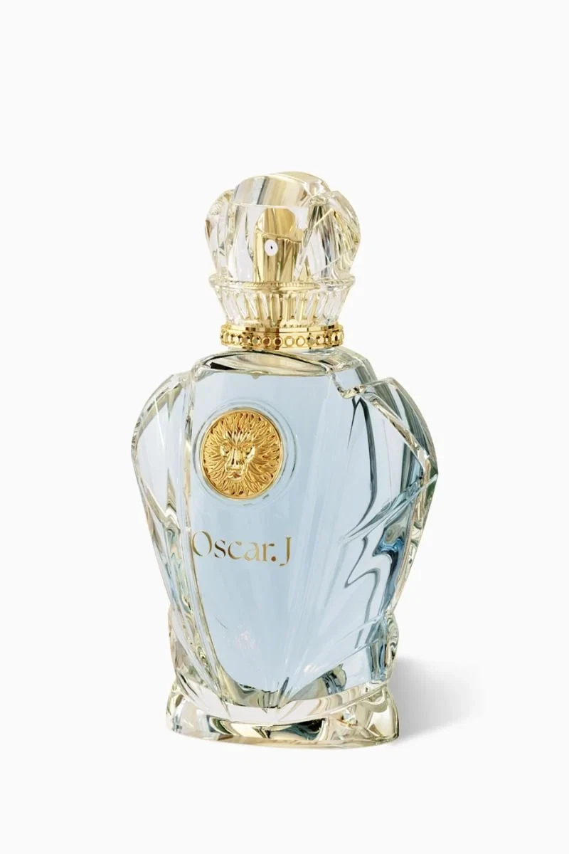 Oscar J Athena Coll Midnight Blue Oriental Woody manufacturer bottle, linked from the supplied product catalogue.