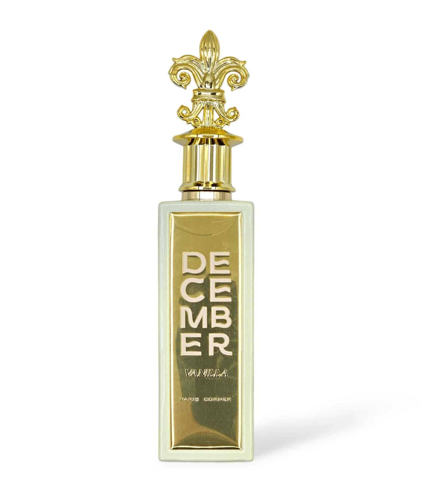 Paris Corner December Vanilla manufacturer bottle, linked from the supplied product catalogue.
