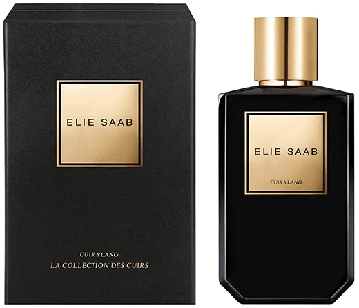 Elie Saab CUIR YLANG ESSENCE DE PARFUM manufacturer bottle, linked from the supplied product catalogue.