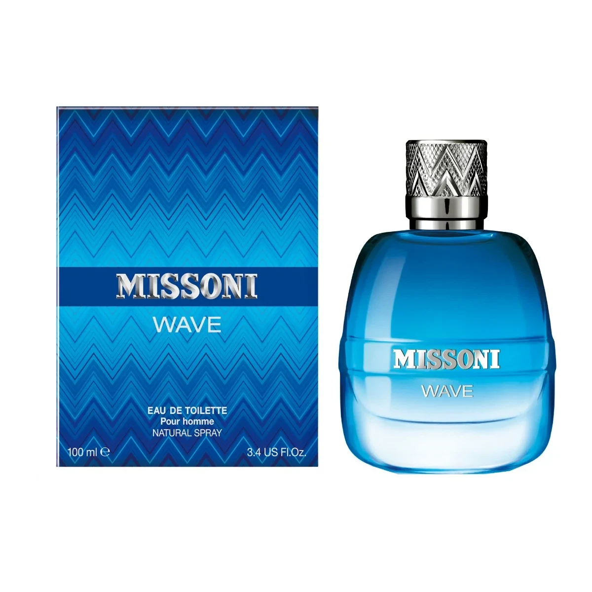 Missoni Wave Pour Homme manufacturer bottle, linked from the supplied product catalogue.